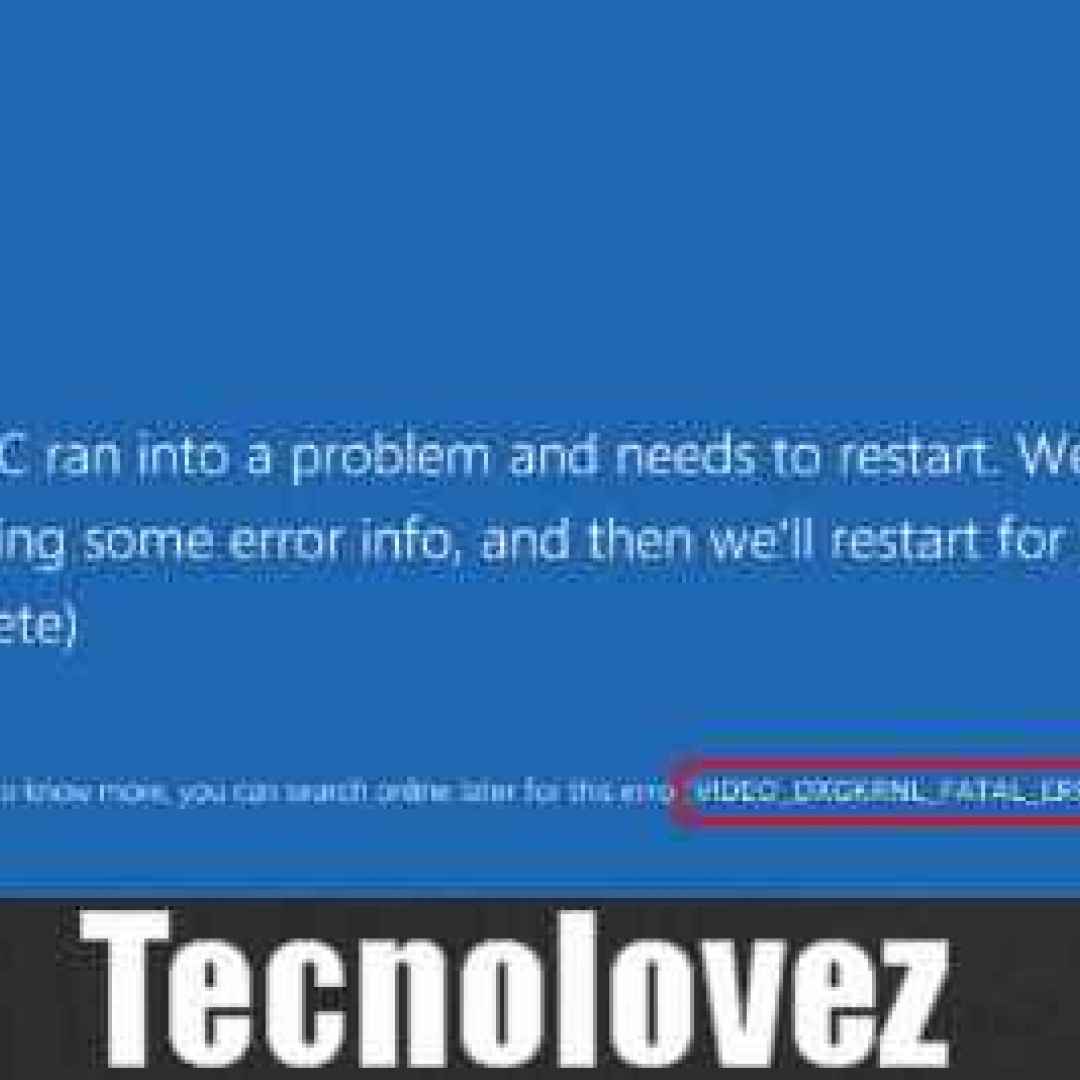 windows 10  video_dxgkrnl_fatal_error