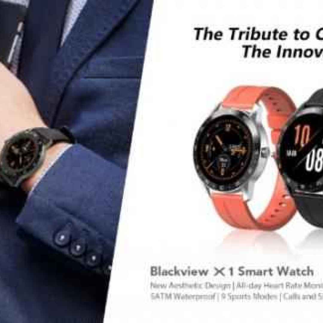 Blackview X1. Smartwatch sportivo ma elegante, con grande resistenza e autonomia