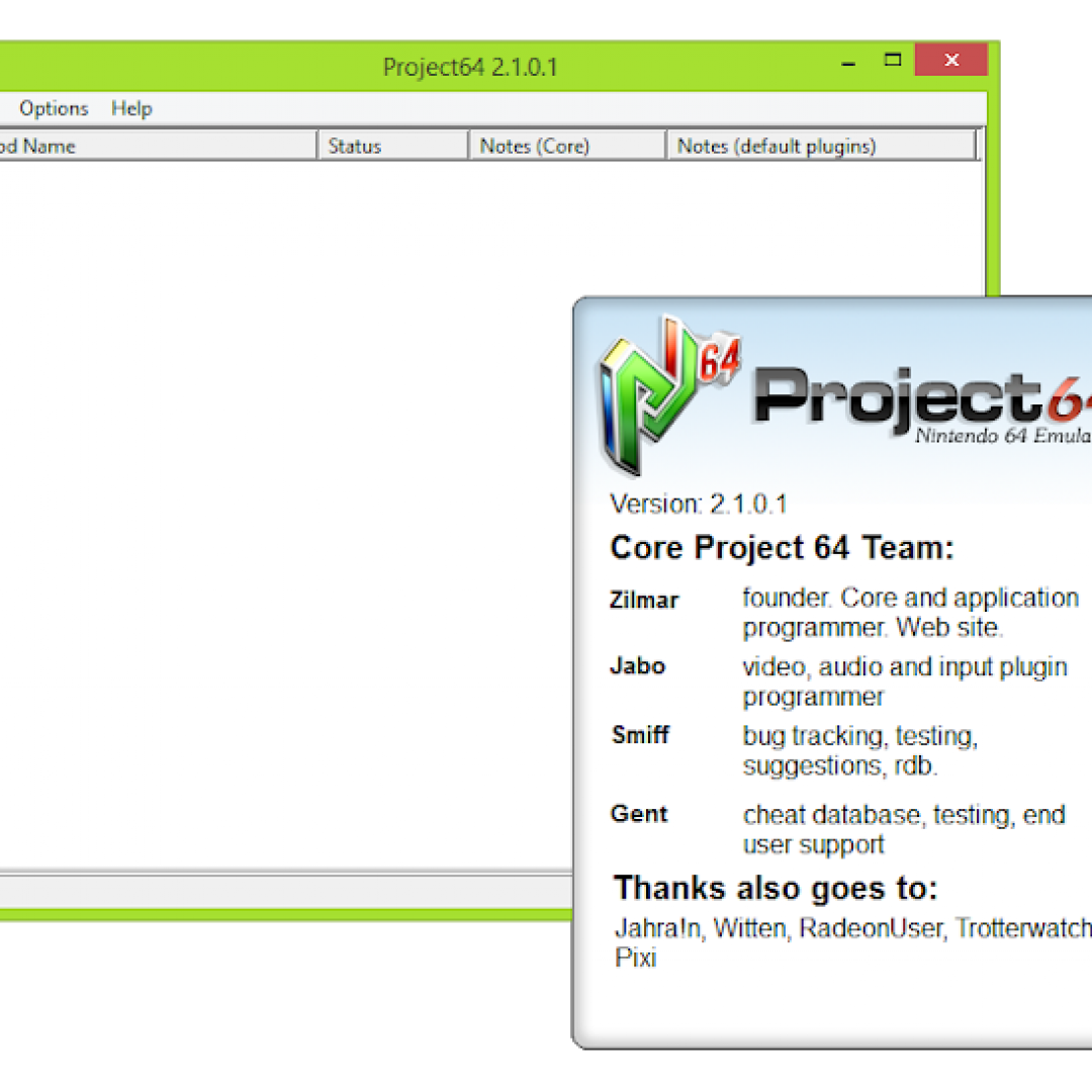 project64 emulatore nintendo 64