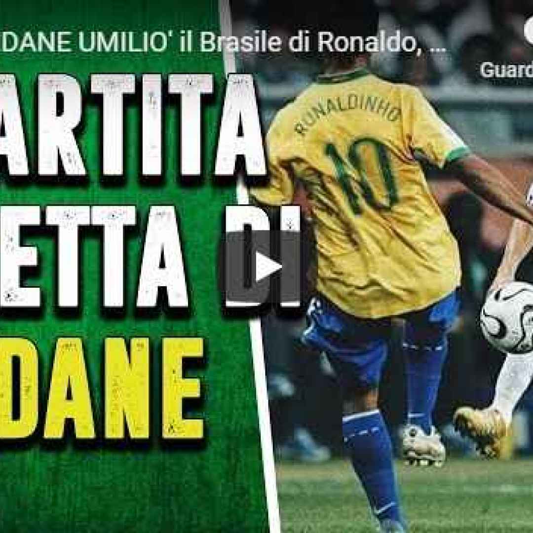 zidane francia brasile calcio video