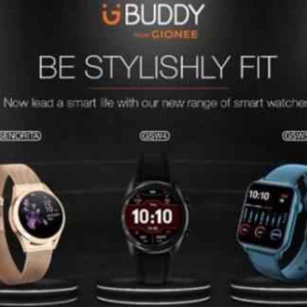 Gionee: presenta un nuovo trio di smartwatch per il benessere e il fitness