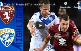 Serie A: torino brescia video gol calcio
