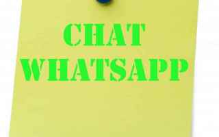 WhatsApp: fissare  alto chat whatsapp