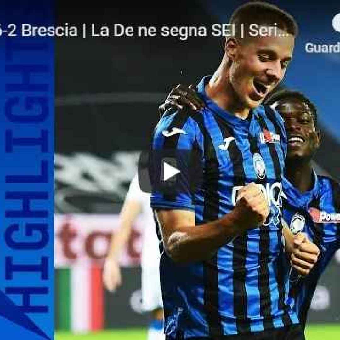 atalanta brescia video calcio gol
