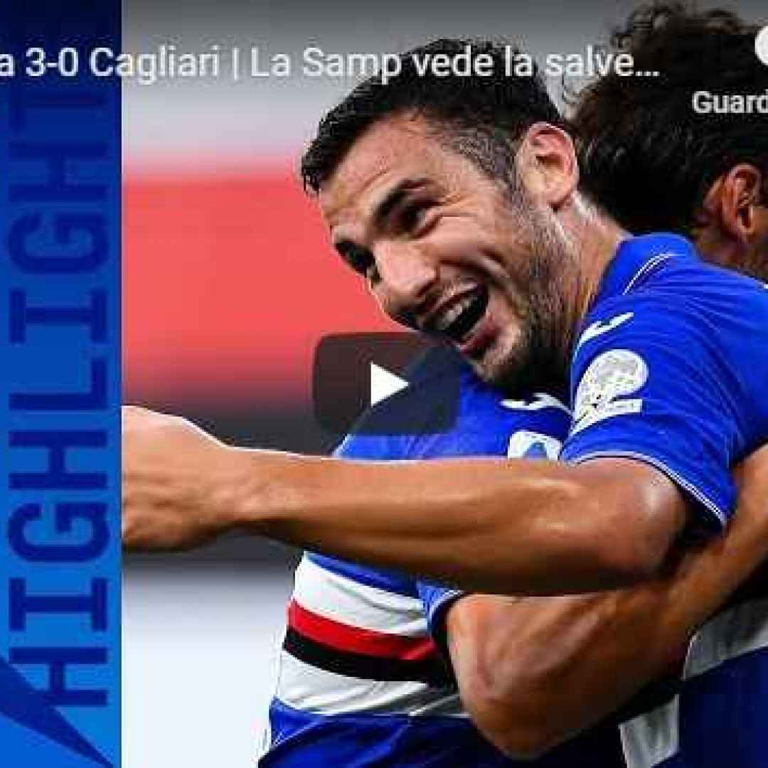 sampdoria cagliari video gol calcio