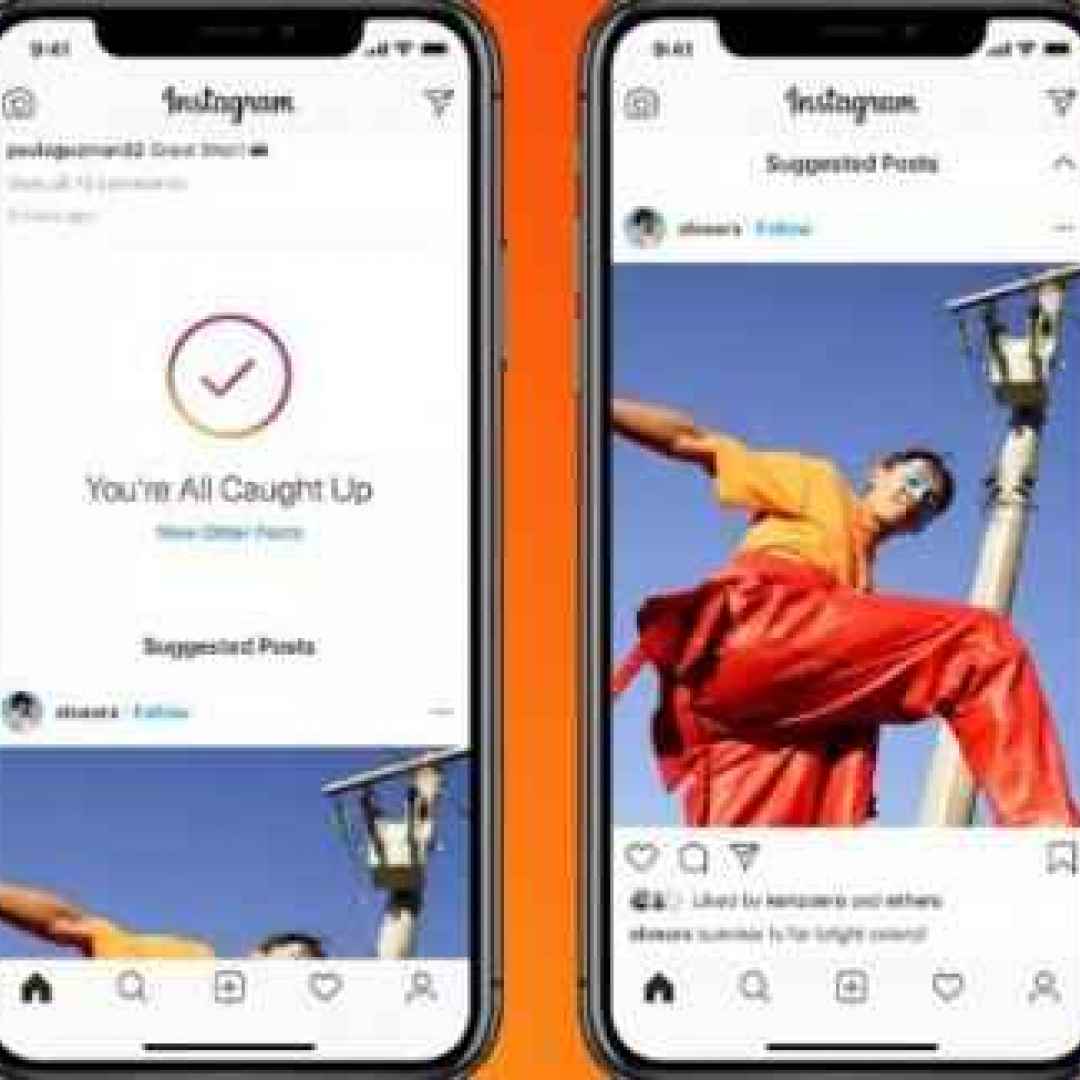 Instagram: mostrerà i post suggeriti nel Feed personale