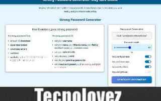 Computer: strongpasswordgenerator tool password