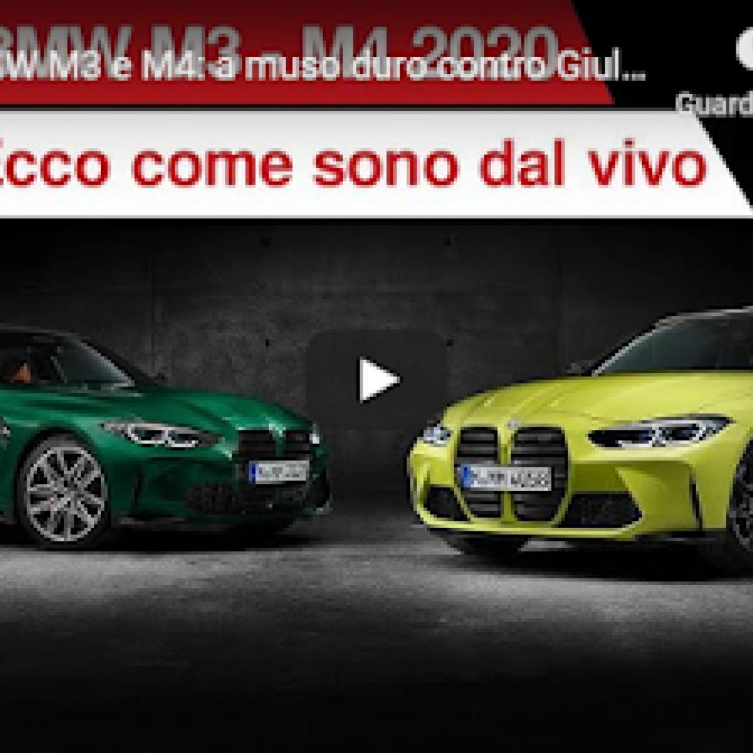 Nuove BMW M3 e M4: a muso duro contro Giulia Quadrifoglio + Sound - VIDEO