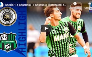 Serie A: spezia sassuolo video gol calcio