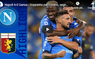 Serie A: napoli genoa video gol calcio