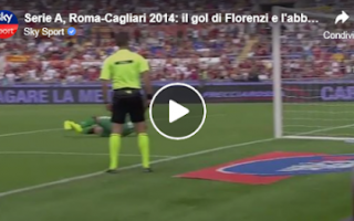 Serie A, Roma-Cagliari 21 settembre 2014: il gol di Florenzi e l'abbraccio alla nonna - VIDEO
