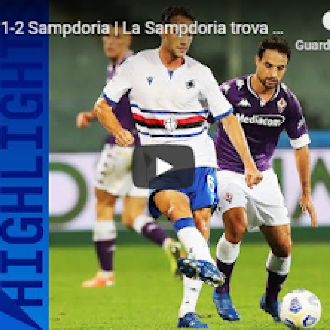 fiorentina sampdoria video gol calcio