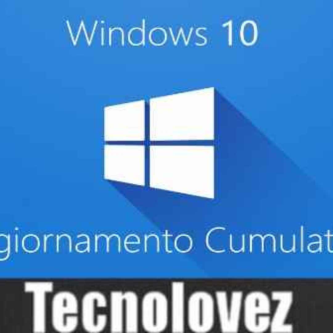 windows 10  aggiornamento comulativo
