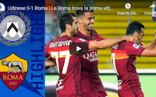 Serie A: udine udinese roma video calcio gol