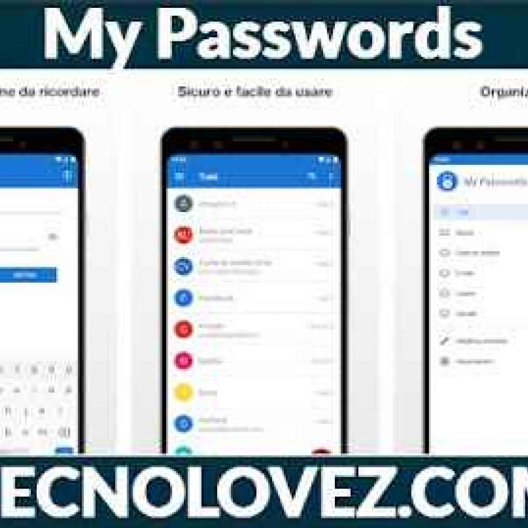 (My Passwords) Gestore di password gratuito per iOS e Android