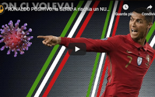 Serie A: ronaldo cr7 covid juve video