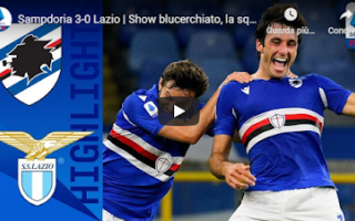 Serie A: genova sampdoria lazio video calcio