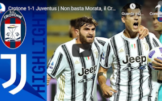 Serie A: crotone juventus video calcio gol