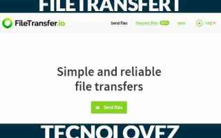 Internet: come inviare file  filetransfer.io