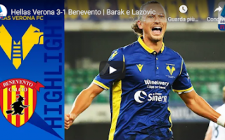 Serie A: verona benevento video calcio gol