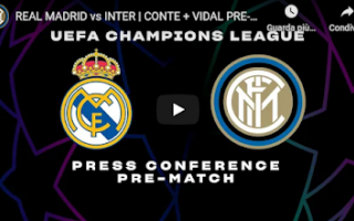 Champions League: madrid inter real video calcio youtube