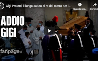 Roma: roma gigi proietti video funerale teatro