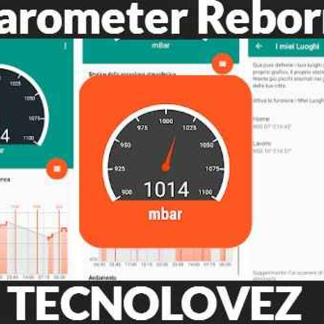 (Barometer Reborn APK) Barometro per android con tracker della pressione atmosferica