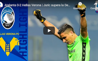 Serie A: bergamo atalanta verona video calcio