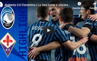 Serie A: bergamo atalanta fiorentina video calcio