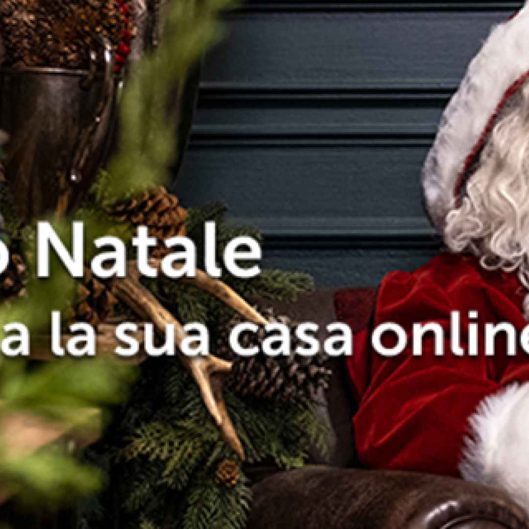 Babbo Natale presenta la sua casa online