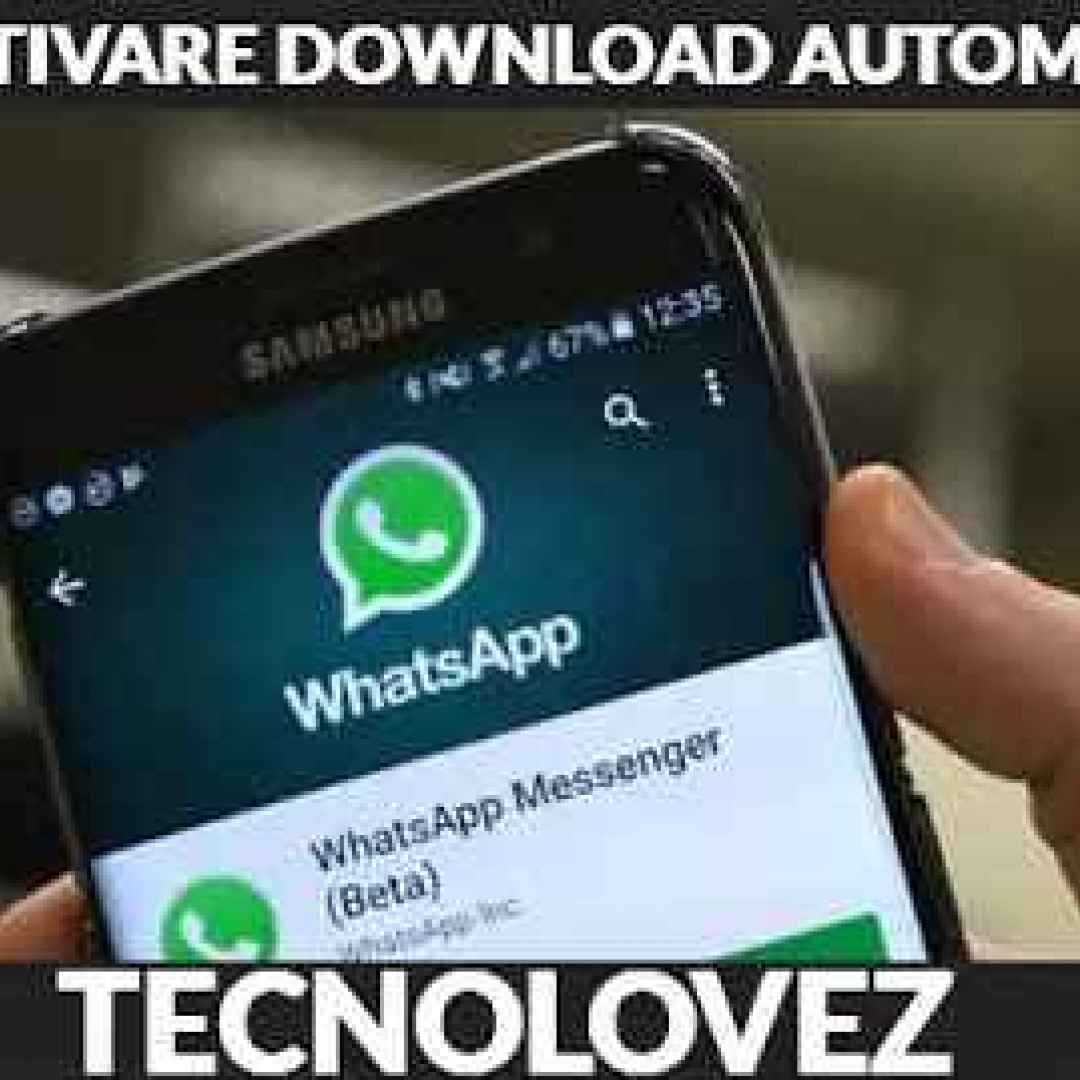 (WhatsApp) Come disattivare il download automatico di foto e video