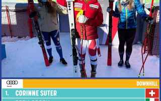 Sport Invernali: SCI: SUTER BATTE BATTE SOFIA GOGGIA NELLA DISCESA DI VAL D