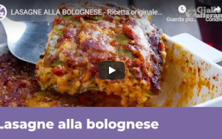 Ricette: ricetta video cucina casa lasagne