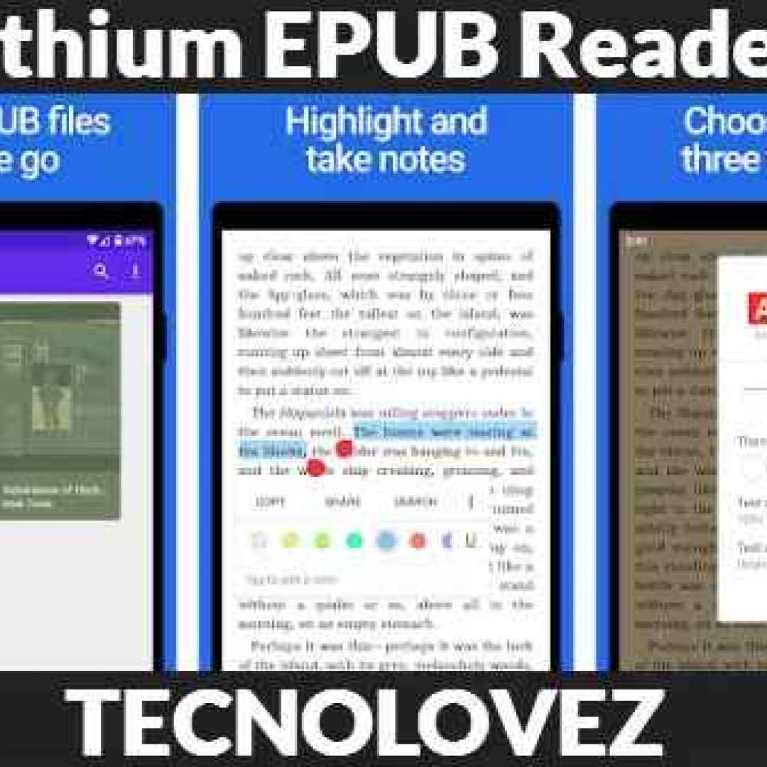 (Lithium EPUB Reader) Applicazione gratuita per leggere Ebook su smartphone e tablet android