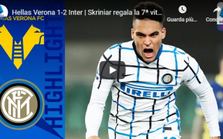 Serie A: verona inter video gol calcio