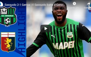 SASSUOLO-GENOA 2-1 | GOL E HIGHLIGHTS | GIORNATA 16 | SERIE A TIM 2020/21 – VIDEO