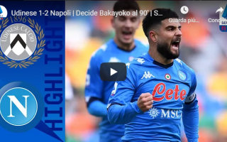 Serie A: udine udinese napoli video gol calcio