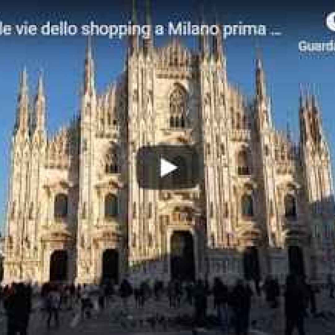 Ressa nelle vie dello shopping a Milano prima della zona rossa - VIDEO