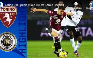 Serie A: torino spezia video calcio sport gol