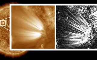 Astronomia: sole  piume solari  pennacchi solari