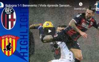 Serie A: bologna benevento video calcio sport