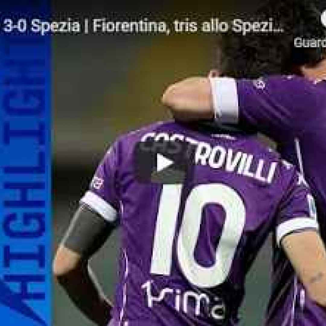 firenze fiorentina spezia video calcio
