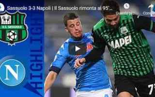 Serie A: reggio emilia sassuolo napoli video