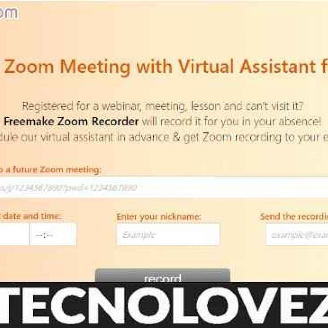 zoom registrare videochiamate zoom