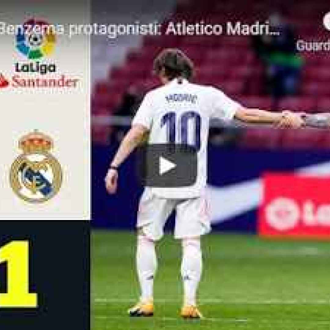 [VIDEO] Atletico Madrid-Real Madrid 1-1 | Gol e Highlights | 26ª Giornata | LaLiga 2020/21