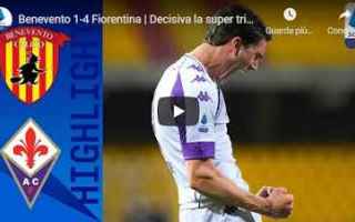 Serie A: benevento fiorentina video calcio sport