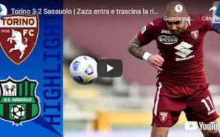 Serie A: torino sassuolo video calcio sport