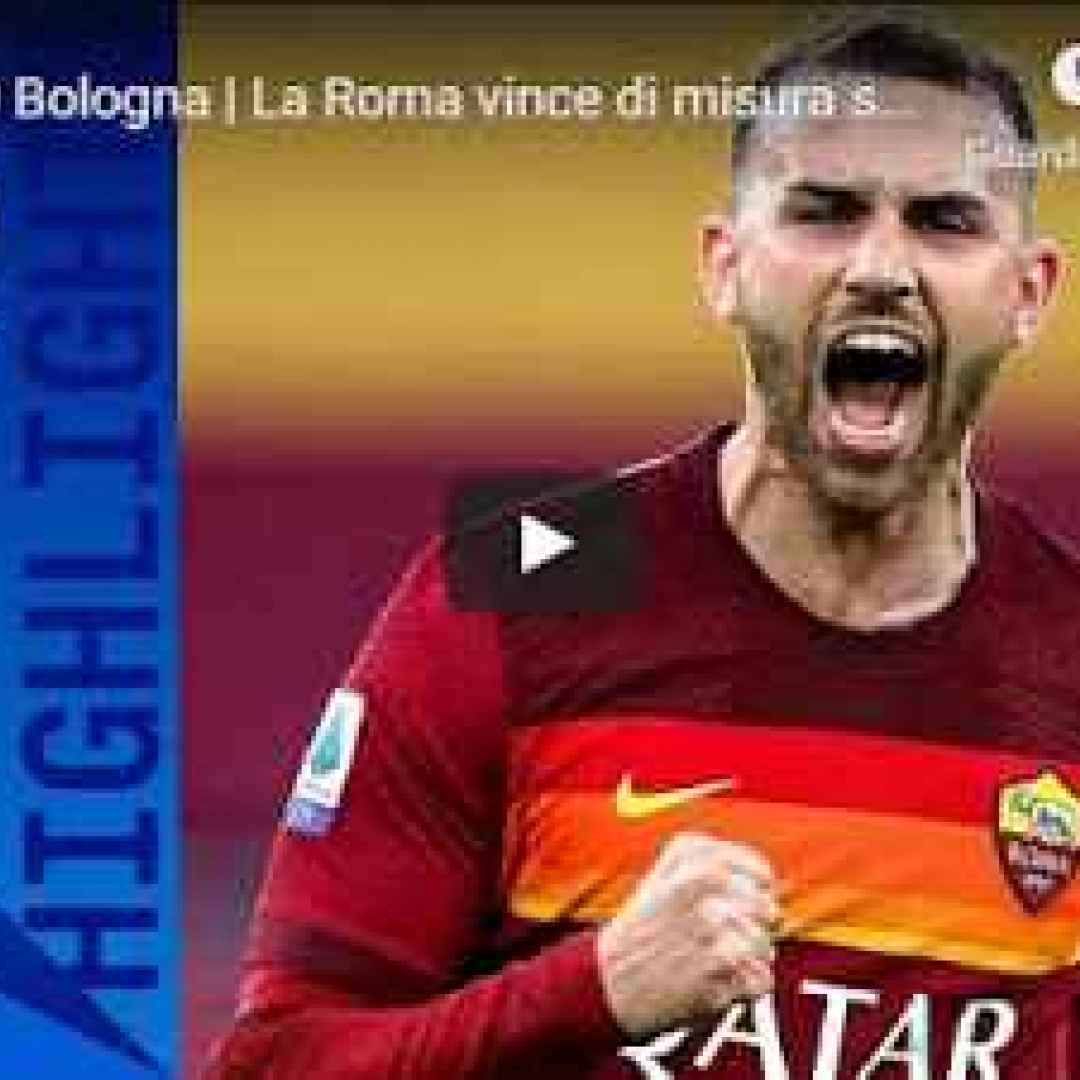 roma bologna video sport calcio