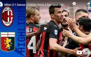 Serie A: milano milan genoa video calcio sport