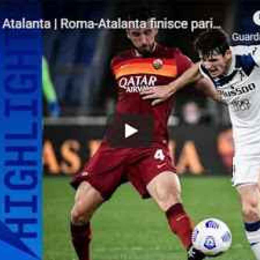 roma atalanta video calcio sport